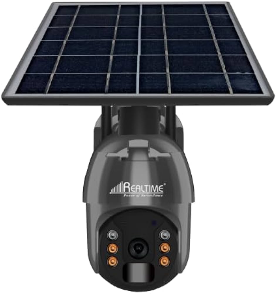 Realtime C9 Plus 4MP Smart 4G Solar PTZ Camera | 360° Detection | 30M Night Vision Distance | Two Way Audio | Cloud & SD Card Storage