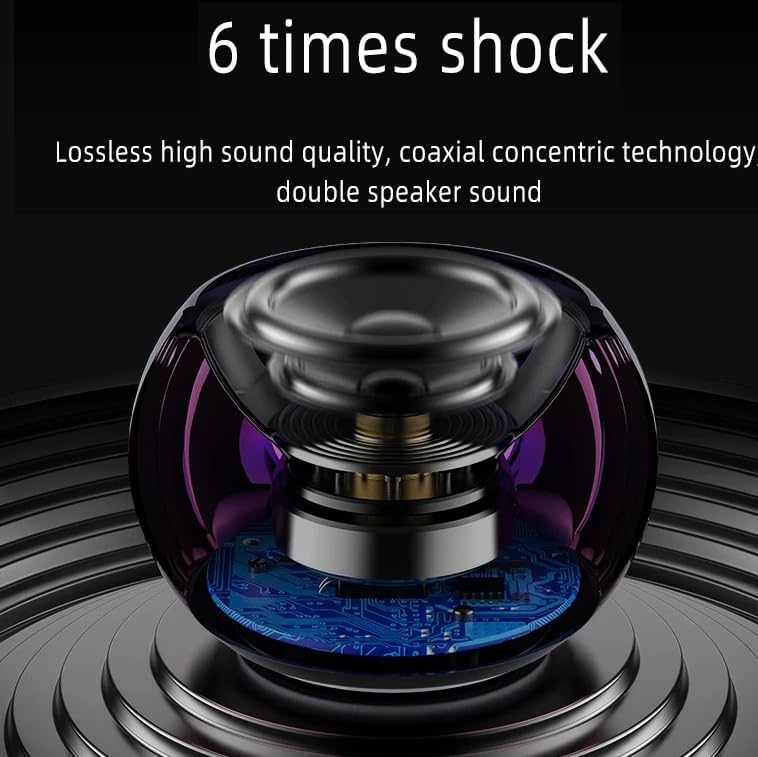OBBLESS JBL Ultra Mini Wireless Bluetooth Speaker – Heavy Metal Electroplated Round Design & Quick Charge, Long Battery Life, Wireless Control (Multicolor, Pack of 1)