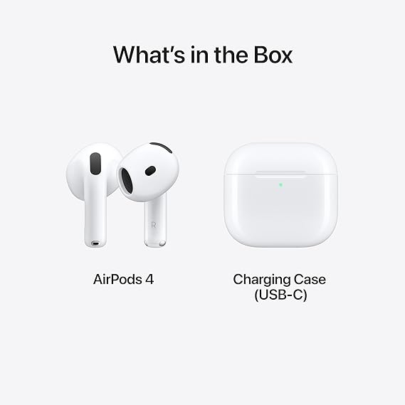 Obbless AirPods 4 Wireless Earbuds – Bluetooth Headphones with H2 Chip, Spatial Audio, USB-C Charging, 30H Battery