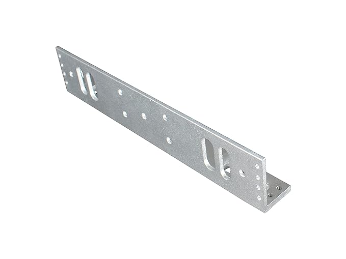 L Bracket for 600LBS EM Lock - Aluminum Mounting Bracket for Secure Installation - Compatible with Various Access Control Systems