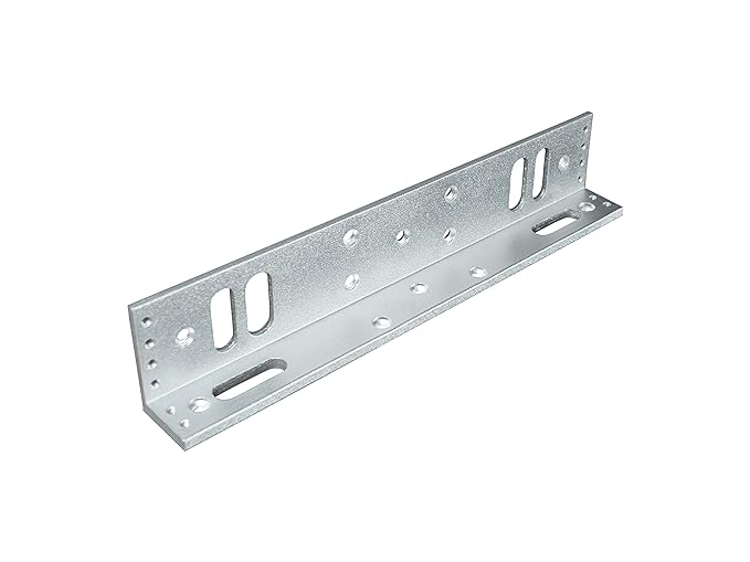 L Bracket for 600LBS EM Lock - Aluminum Mounting Bracket for Secure Installation - Compatible with Various Access Control Systems